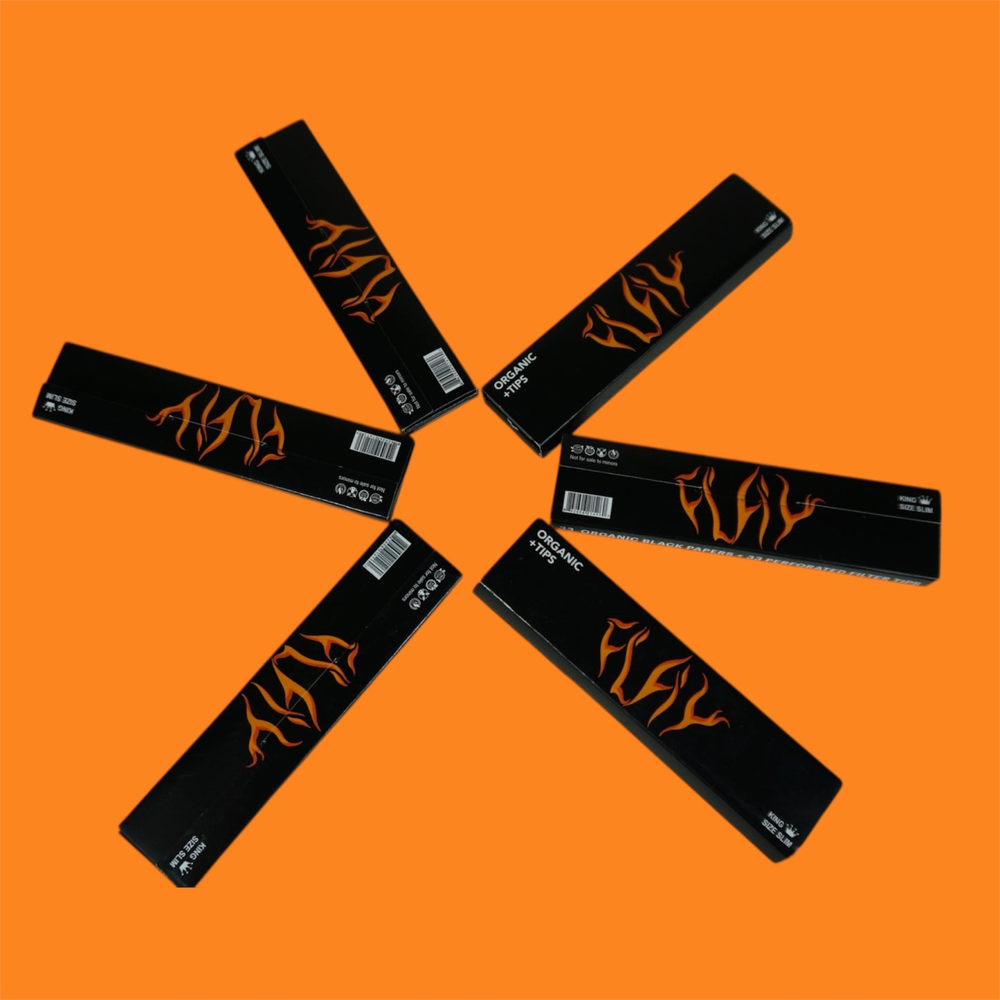FLAY BLACK ROLLING PAPERS (6 PACK)