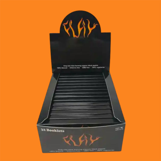 FLAY BLACK ROLLING PAPERS (BOX)(32 Booklets)