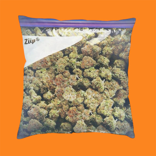 Weed Zip Lock Pillow Case Extra Large Dank, 16 x16in, 18 x18in, Decorative