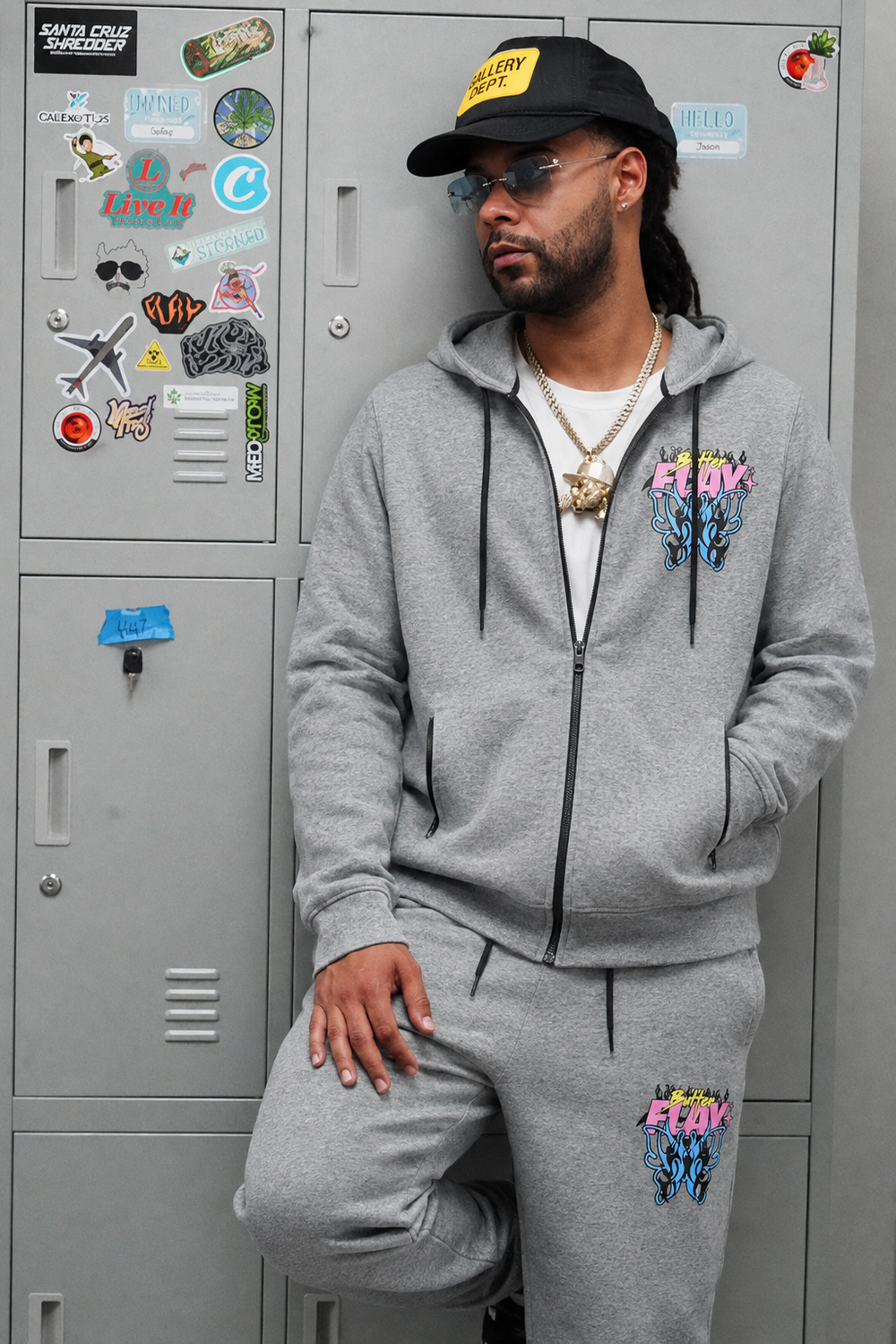 BUTTERFLAY Gray Joggers