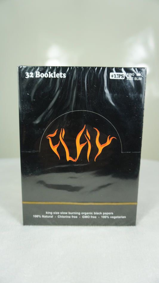 FLAY BLACK ROLLING PAPERS (BOX)(32 Booklets)